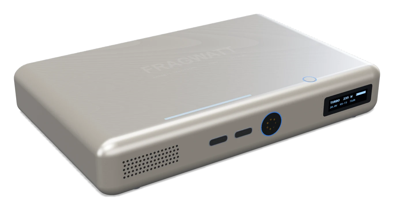 FRAGWATT Core in Sand Titanium colour: light beige-champagne aluminum body